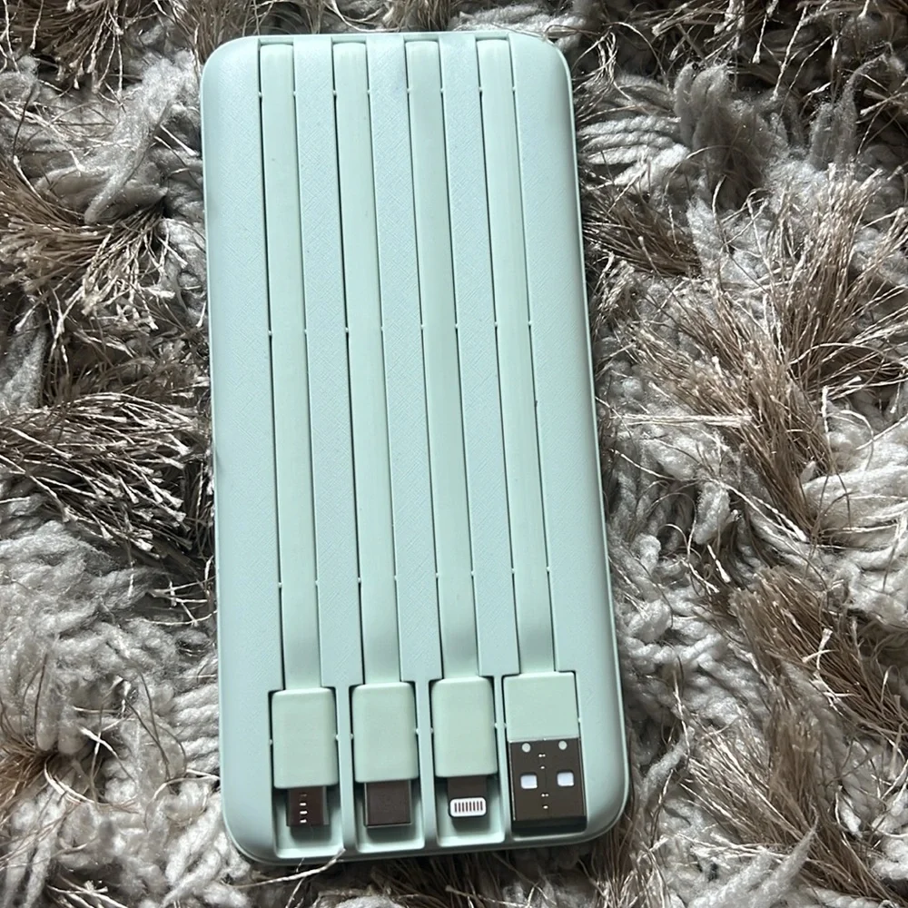 charmast Portable Charger with Built in Cables, Power Bank with Cords Wires
